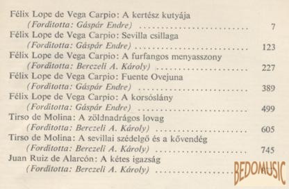 Klasszikus spanyol drámák I-II.