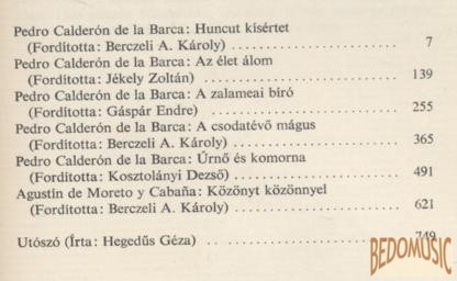 Klasszikus spanyol drámák I-II.