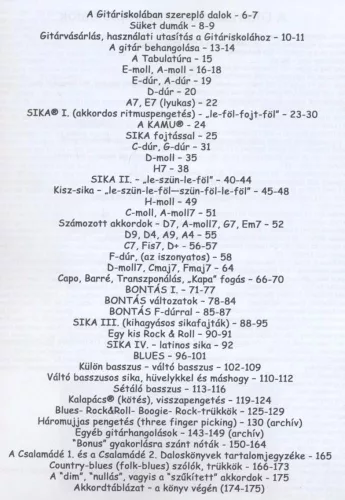 Új gitáriskola és daloskönyv