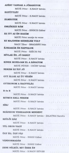 Régi slágerek ma is divatban 4. - Máté Péter