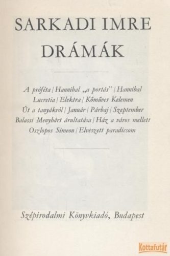 Drámák (Sarkadi Imre)