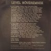 Cseh Tamás - Másik János -  Levél nővéremnek (1977.)