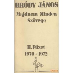 Bródy János Majdnem Minden Szövege II. füzet