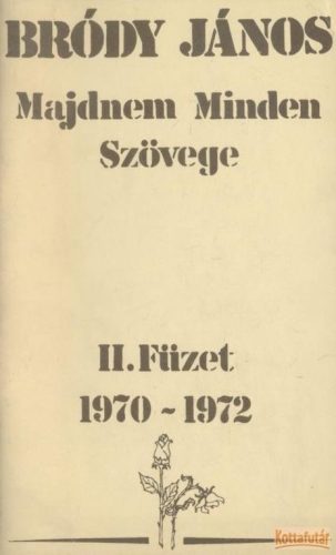 Bródy János Majdnem Minden Szövege II. füzet