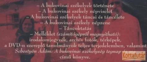 A bukovinai székelyek táncai és táncélete (DVD)