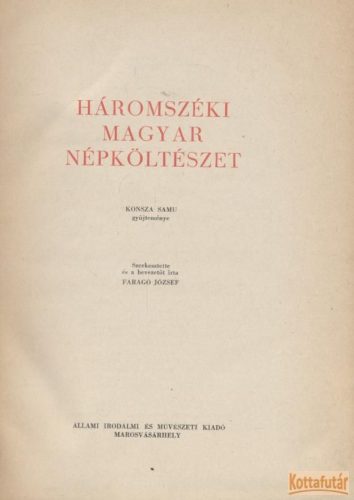 Háromszéki magyar népköltészet