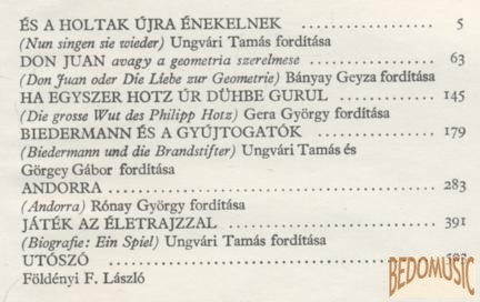 Drámák - Max Frisch