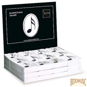 Radír, hangjegyes mintával