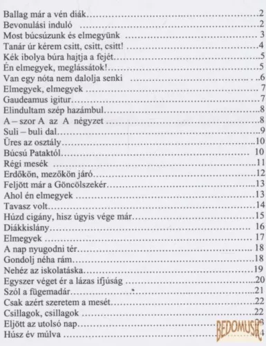 Ballag már a vén diák