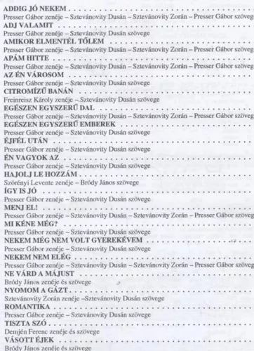 Régi slágerek ma is divatban 6. - Zorán
