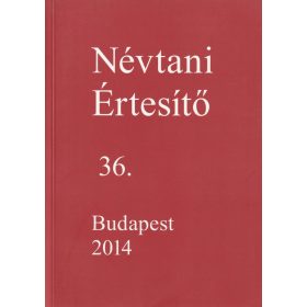Névtani Értesítő 36.