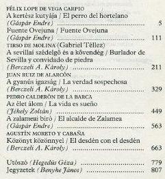 Klasszikus spanyol drámák