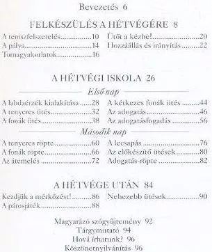 Hétvégi tenisziskola