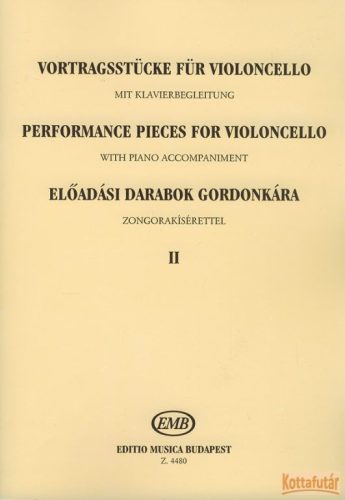 Előadási darabok gordonkára zongorakísérettel II.