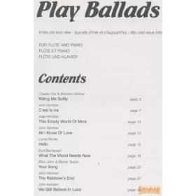 Play Ballads for flute and piano