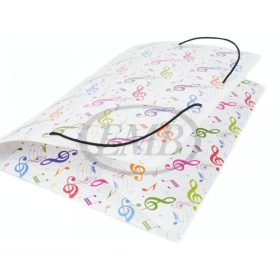 Gumis mappa, színes violinkulcsos A/4