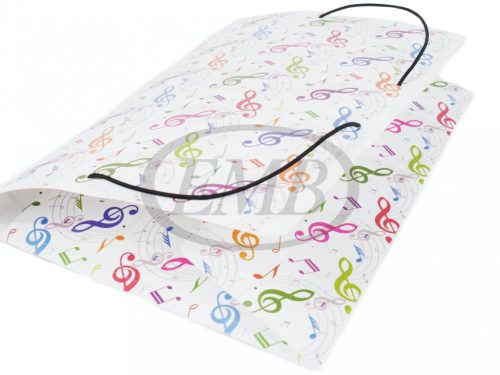 Gumis mappa, színes violinkulcsos A/4