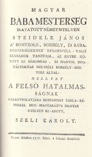 Magyar bábamesterség