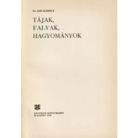 Tájak, falvak, hagyományok