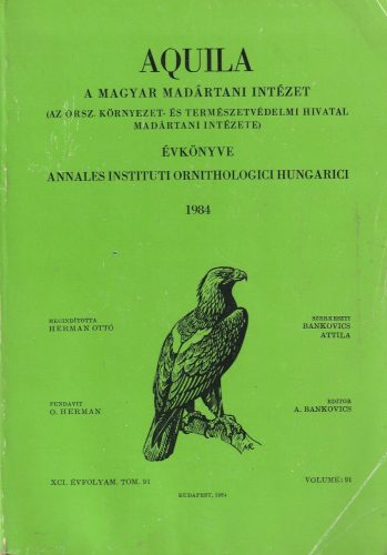 Aquila: A Magyar Madártani Intézet évkönyve 1984