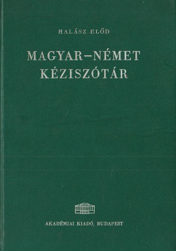 Magyar-német kéziszótár (1966)