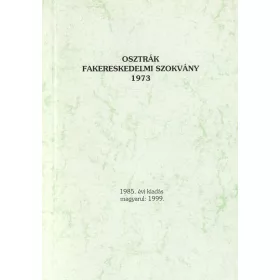 Osztrák fakereskedelmi szokvány 1973