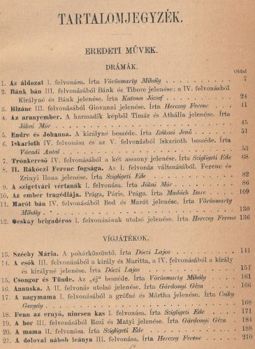 Szemelvények drámai művekből