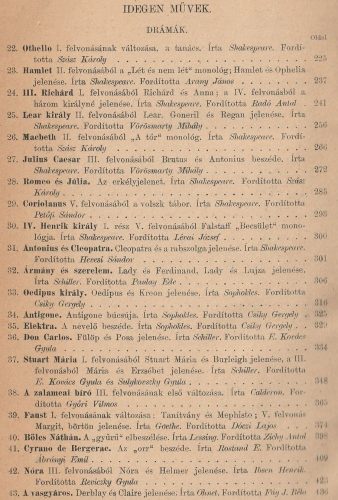 Szemelvények drámai művekből