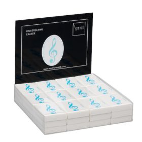 Radír, kék violinkulccsal