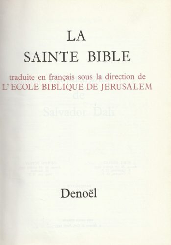 La Bible de Jerusalem