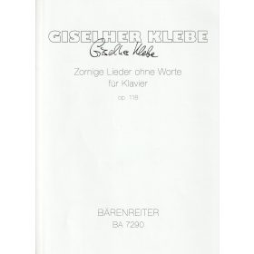 Zornige Lieder ohne Worte für Klavier op. 118