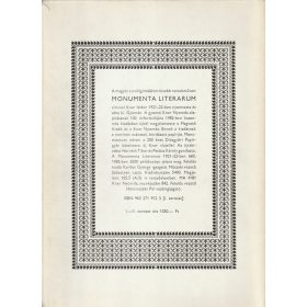   Monumenta Literarum I-II. (1-24 füzet, teljes sorozat) hasonmás kiadás