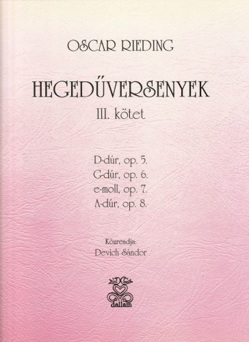 Rieding - Hegedűversenyek III. kötet