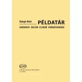Példatár Gárdonyi Zoltán Elemző formatanához