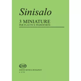 3 miniatűr fuvolára és zongorára