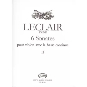 6 sonates 2 pour violon avec la basse continue