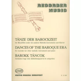   Barokk táncok furulyára (vagy más dallamhangszerre) és zongorára