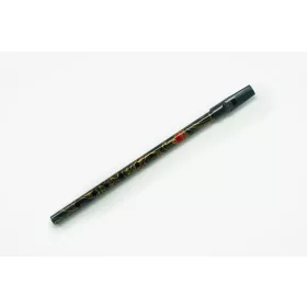   Flageolet-BDW/BLK Boho ír furulya D, dobozban, mintás fekete 