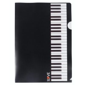   Irattartó, dokumentum tartó zongorabillentyű mintás, A/4 méretű