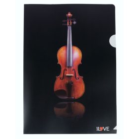 Irattartó, dokumentum tartó hegedű mintás, A/4 méretű