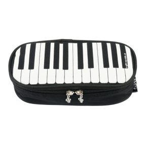 Tolltartó fekete színű, zongorabillentyűs