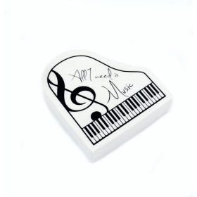 Zongora alakú radír, fehér