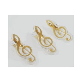 Violinkulcs alakú kottacsipesz - arany színű