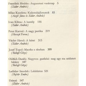 Mai cseh és szlovák drámák