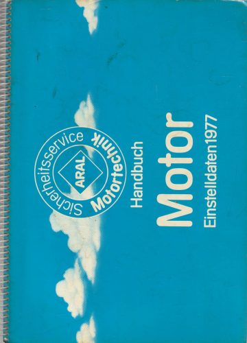 Handbuch Motor Einstelldaten 1977