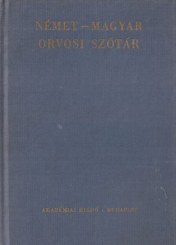 Német-magyar orvosi szótár