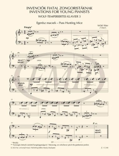 Wolf-temperiertes Klavier 3 - Invenciók fiatal zongoristáknak