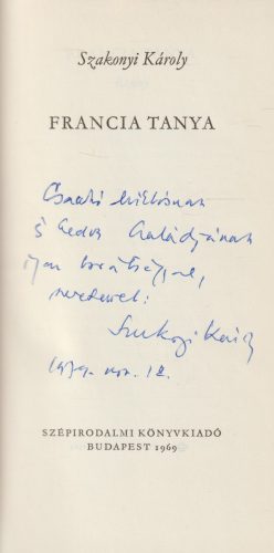 Francia tanya (Dedikált)