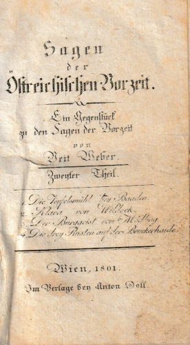 Sagen der Österreichischen Vorzeit 2.