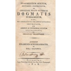 Fragmentum tertium dogmaticum…